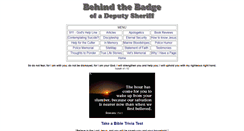 Desktop Screenshot of behindthebadge.net