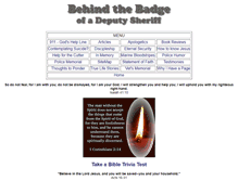 Tablet Screenshot of behindthebadge.net